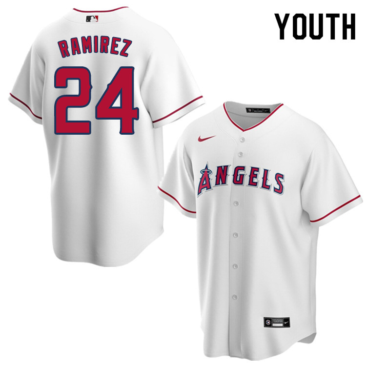 Nike Youth #24 Noe Ramirez Los Angeles Angels Baseball Jerseys Sale-White